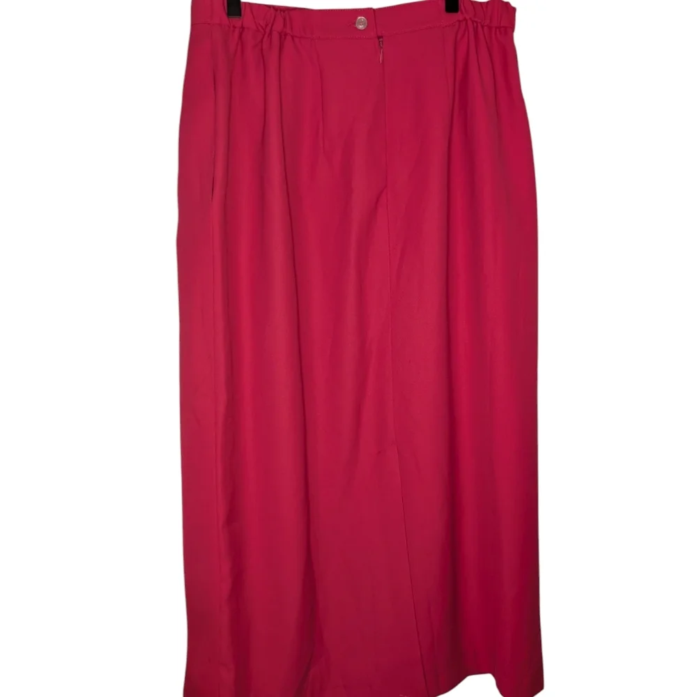 Signature By Harve Benard Vibrant Pink Pencil Midi Skirt, Size 16 W